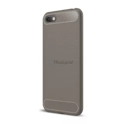   HUSĂ! - Protectie de telefon din silicon (rezistenta la impact mediu, colt cu perna de aer, periat, model carbon) GR Huawei Y5 2018 (Y5 Prime 2018)