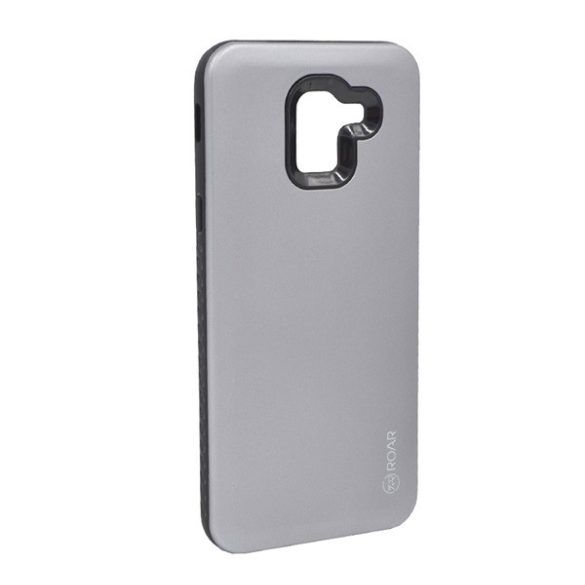 Protectie de telefon din silicon ROAR RICO ARMOUR (rezistenta la impact mediu, spate din plastic, mat) GRI Samsung Galaxy J6 (2018) SM-J600F