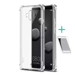   HUSĂ! - Protector de telefon din silicon IMAK (rezistenta medie la impact, colt cu perna de aer + folie protector ecran) TRANSPARENT Huawei Mate 10