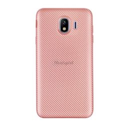   HUSĂ! - Protectie de telefon din silicon (model carbon) ROSE GOLD Samsung Galaxy J4 (2018) SM-J400F