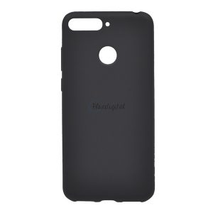 Protector de telefon din silicon (mat) NEGRU Huawei Y6 Prime (2018)