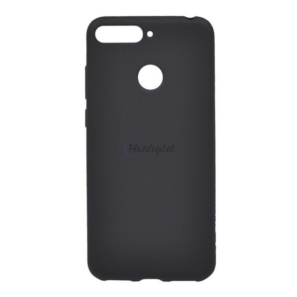 Protector de telefon din silicon (mat) NEGRU Huawei Y6 Prime (2018)