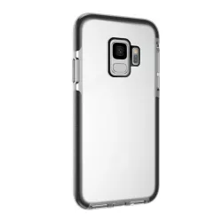   HUSĂ! - Protector de telefon din silicon 4-OK (rezistent mediu la impact, cadru cu perne de aer) NEGRU Samsung Galaxy S9 (SM-G960)