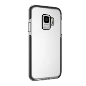HUSĂ! - Protector de telefon din silicon 4-OK (rezistent mediu la impact, cadru cu perne de aer) NEGRU Samsung Galaxy S9 (SM-G960)