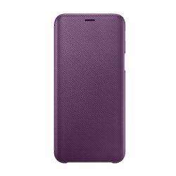   HUSĂ! - Husă SAMSUNG în picioare (FLIP activ, deschidere laterală, suport card bancar, model carbon) PURPLE Samsung Galaxy J6 (2018) SM-J600F