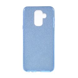  Husă silicon pentru telefon (plastic în interior, strat de hârtie sclipitoare detașabil) albastruSamsung Galaxy A6+ (2018) SM-A605F