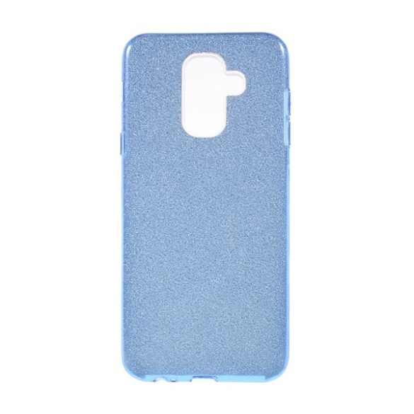 Husă silicon pentru telefon (plastic în interior, strat de hârtie sclipitoare detașabil) albastruSamsung Galaxy A6+ (2018) SM-A605F