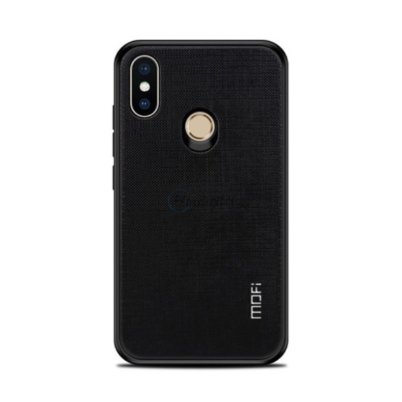 Protectie telefon din plastic MOFI BRIGHT SHIELD (cadru silicon, spate textil) NEGRU Xiaomi Mi 8 SE