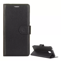   HUSĂ! - Carcasa in picioare, efect piele (FLIP, deschidere laterala, functie suport birou, premium) NEGRU Nokia 3.1