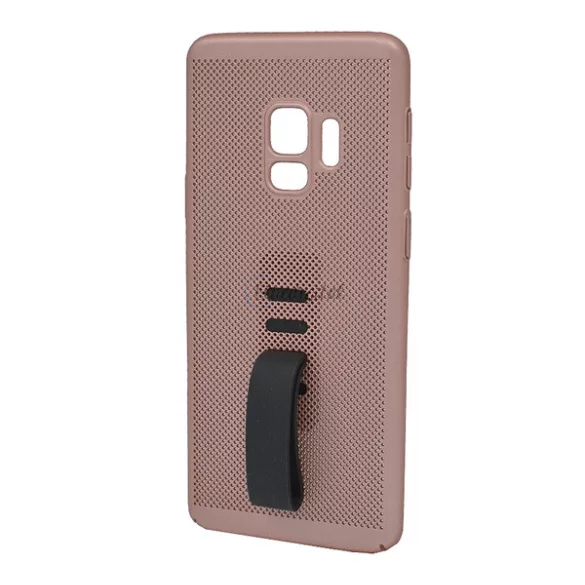 HUSĂ! - Protectie din plastic pentru telefon (silicon cauciucat, perforat) ROSE GOLD Samsung Galaxy S9 (SM-G960)