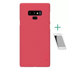HUSĂ! - NILLKIN SUPER FROSTED plastic protecțiede telefon (cauciucat suprafață aspră + ecran protecțieFolie) PIROS Samsung Galaxy Note 9 (SM-N960F)