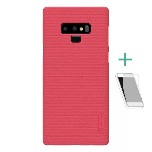 HUSĂ! - NILLKIN SUPER FROSTED plastic protecțiede telefon (cauciucat suprafață aspră + ecran protecțieFolie) PIROS Samsung Galaxy Note 9 (SM-N960F)