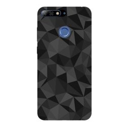   HUSĂ! - Husă de telefon din silicon (3D, model diamant) negru Huawei Y7 Prime 2018 (Y7 2018)