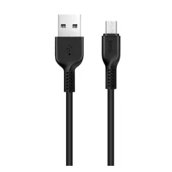   Cablu de date HOCO X20 (USB - microUSB, anti-rupere, încărcător rapid, 100cm) NEGRU