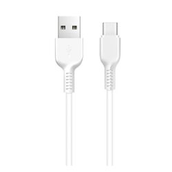   HOCO X20 cablu de date (USB - Type-C, încărcător rapid, 100 cm, anti-rupere) ALB