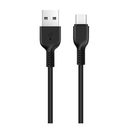   Cablu de date HOCO X20 (USB - Type-C, încărcător rapid, 100cm, anti-rupere) NEGRU