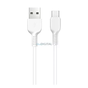 HOCO X20 cablu de date (USB - Type-C, încărcător rapid, 200 cm, anti-rupere) ALB