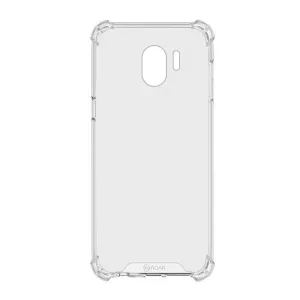 HUSĂ! - Protectie telefon din plastic ROAR JELLY ARMOR (cadru din silicon, rezistenta medie la impact, colt cu perna de aer) TRANSPARENT Samsung Galaxy J4 (2018) SM-J400F