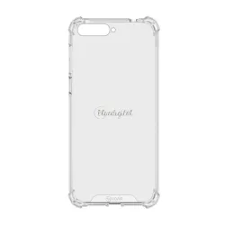   HUSĂ! - Protectie de telefon din plastic ROAR JELLY ARMOR (cadru din silicon, rezistenta medie la impact, colt cu perna de aer) TRANSPARENT Huawei Y6 (2018)