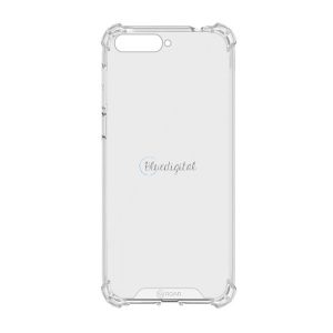Protectie de telefon din plastic ROAR JELLY ARMOR (cadru din silicon, rezistenta medie la impact, colt cu perna de aer) TRANSPARENT Huawei Y6 (2018)