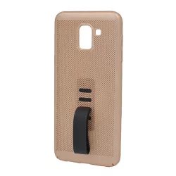   HUSĂ! - Protectie de telefon din plastic (cauciucat, silicon perforat) GOLD Samsung Galaxy J6 (2018) SM-J600F