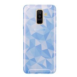   Husă silicon pentru telefon (3D, model diamant) BRIGHT albastruSamsung Galaxy A6+ (2018) SM-A605F