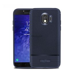   HUSĂ! - Protector de telefon din silicon (rezistenta la impact mediu, efect piele, periat) ALBASTRU INCHIS Samsung Galaxy J4 (2018) SM-J400F
