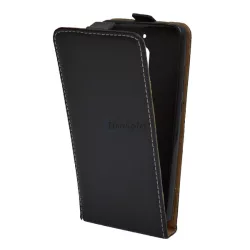   HUSĂ! - Husă stativă, efect piele (FLIP, suport silicon, se pliază) negru Nokia 2.1