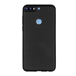   HUSĂ! - Husă de telefon din silicon (model de carbon) negru Huawei Y7 Prime 2018 (Y7 2018)