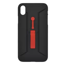   HUSĂ! - Protector de telefon din silicon NILLKIN GRIP (interior din plastic, rezistent la impact moderat, poate fi tras pe deget) NEGRU Apple iPhone XR 6.1