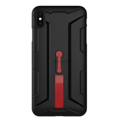   HUSĂ! - Protector de telefon din silicon NILLKIN GRIP (interior din plastic, rezistenta medie la impact, poate fi tras pe deget) NEGRU Apple iPhone XS Max 6.5