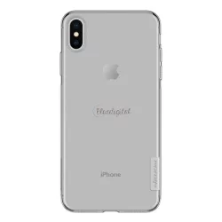   HUSĂ! - Protector de telefon din silicon NILLKIN NATURE (0,6 mm, ultra-subțire) GRI Apple iPhone XS Max 6,5