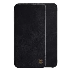   HUSĂ! - NILLKIN QINHusăpermanentă, efect piele (FLIP, deschidere laterală, suport card de credit) NEGRU Apple iPhone XR 6.1