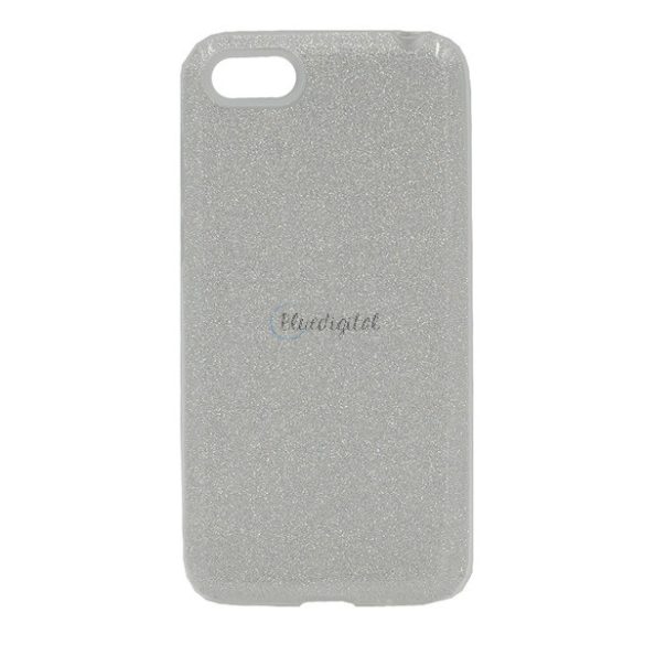 Protectie de telefon din silicon (interior din plastic, spate lucios) ARGENTIU Huawei Y5 2018 (Y5 Prime 2018)