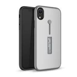   HUSĂ! - Protectie din plastic pentru telefon (cauciucat, silicon slip-on) SILVER Apple iPhone XR 6.1