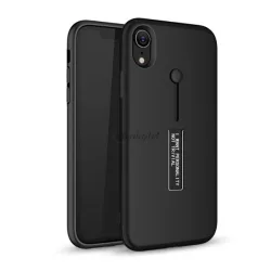   HUSĂ! - Protector de telefon din plastic (cauciucat, silicon slip-on) NEGRU Apple iPhone XS Max 6.5
