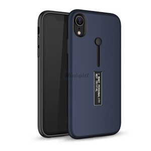 Protector de telefon din plastic (cauciucat, silicon cu slip-on) ALBASTRU ÎNCHIS Apple iPhone XR 6.1