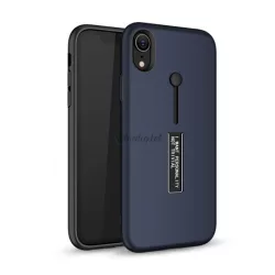  HUSĂ! - Protector de telefon din plastic (cauciucat, silicon slip-on) ALBASTRU ÎNCHIS Apple iPhone XS Max 6.5