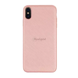   HUSĂ! - Protector de telefon din silicon (model carbon) ROSE GOLD Apple iPhone XS Max 6.5