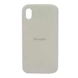   HUSĂ! - Protector de telefon din silicon (acoperire de pluș) ALB Apple iPhone XR 6.1