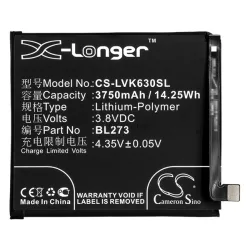   Baterie Li-Polymer CAMERON SINO (3,8V/3750mAh, compatibilă cu Lenovo BL273) NEGRU Lenovo K6 Note (K53a48)