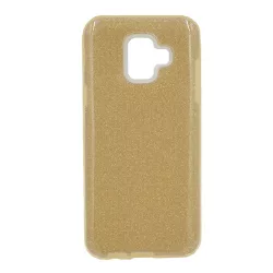   HUSĂ! - Protectie de telefon din silicon (interior din plastic, spate lucios) GOLD Samsung Galaxy A6 (2018) SM-A600F