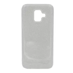   HUSĂ! - Protectie de telefon din silicon (interior din plastic, spate lucios) ARGINTIE Samsung Galaxy A6 (2018) SM-A600F