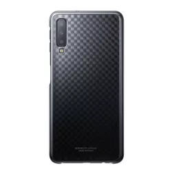   HUSĂ! - Protectie din plastic SAMSUNG pentru telefon (ultra-subtire, model diamant) NEGRU Samsung Galaxy A7 (2018) SM-A750F