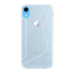   HUSĂ! - Protector de telefon din silicon (S-line, model carbon) TRANSPARENT Apple iPhone XR 6.1