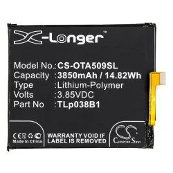  Baterie CAMERON SINO Li-Polymer (3,85V/3850mAh, compatibil cu Alcatel CAC3860004C1) NEGRU Alcatel A7 (OT-5090Y)