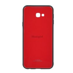   HUSĂ! - Protecție din plastic pentru telefon (rezistență medie la impact, spate din sticlă) ROȘU Samsung Galaxy J4 Plus (SM-J415F)