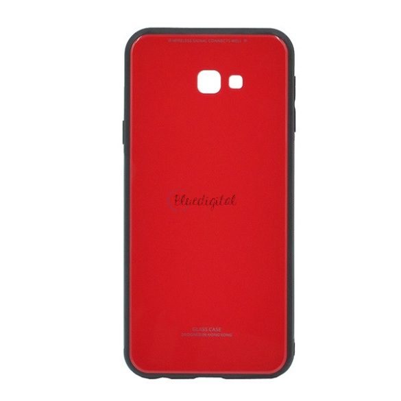 Protecție din plastic pentru telefon (rezistență medie la impact, spate din sticlă) ROȘU Samsung Galaxy J4 Plus (SM-J415F)