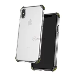   HUSĂ! - Protectie de telefon din silicon HOCO ICE SHIELD (rezistenta medie la impact, colt cu perna de aer, spate transparent) TRANSPARENT Apple iPhone XS Max 6.5