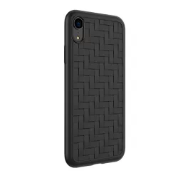   HUSĂ! - Protector de telefon din silicon HOCO TRACERY (model impletit) NEGRU Apple iPhone XR 6.1